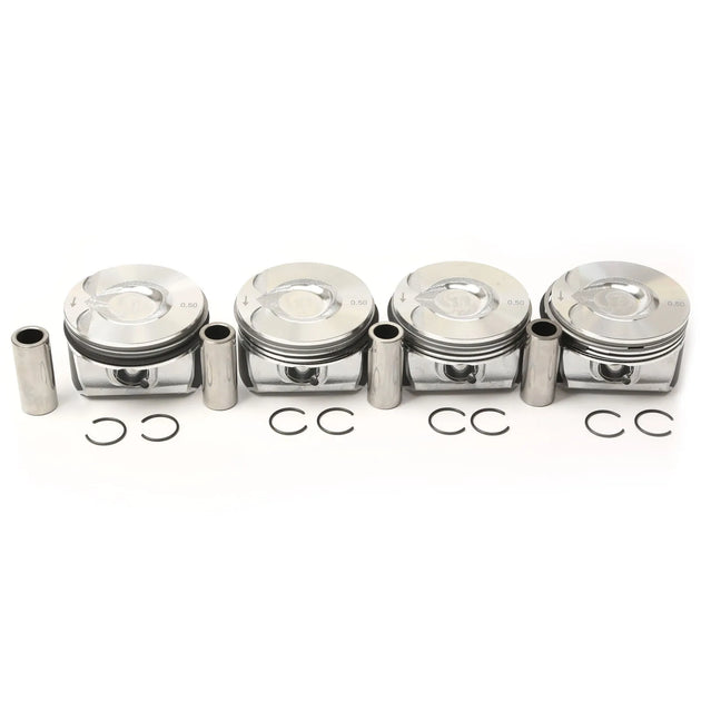 4PCS 11257576973 Diameter 77MM pin 20mm Piston assembly For MINI John Cooper Works Cabrio R57 Clubman R55 Roadster R59 1125 7 566 019-BeeSpareParts
