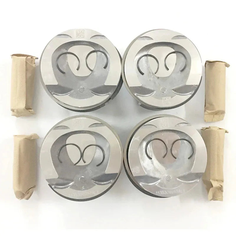 4PCS A2710305017 2710305017 2710306217 Engine Piston for Mercedes C200 C250 E200 E250 CGI M271 M271.860 M 271.861 1.8L 82MM STD-BeeSpareParts