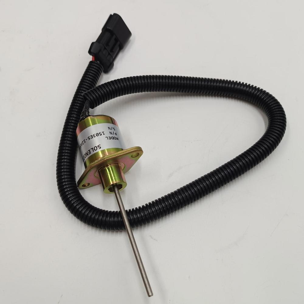 1503ES-12A5SUC9SCC28 12V Fuel Flameout Solenoid Valve 25-38109-05S for Kubota-Replacement Aftermarket Parts