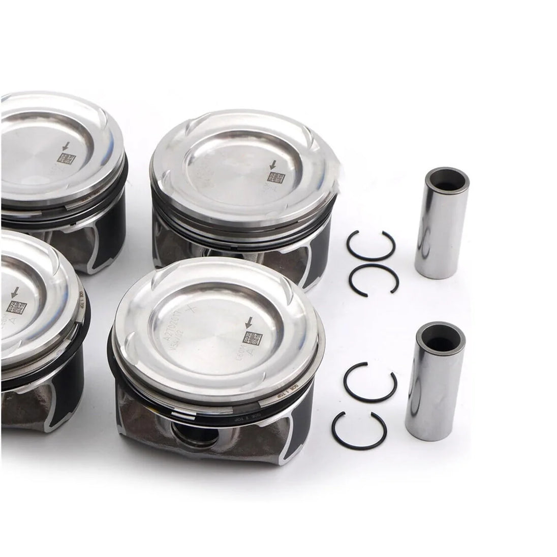 4pc A2700302017 A2700300024 Pistons & Rings Set STD Compatible with Mercedes-Benz W176 C117 X156 M270.920 2.0L L4 Turbocharged-BeeSpareParts