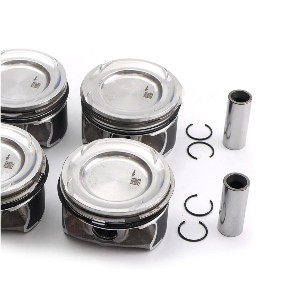 4pc A2700302017 A2700300024 Pistons & Rings Set STD Compatible with Mercedes-Benz W176 C117 X156 M270.920 2.0L L4 Turbocharged-BeeSpareParts
