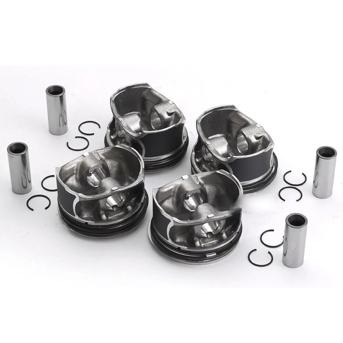 4pc A2700302017 A2700300024 Pistons & Rings Set STD Compatible with Mercedes-Benz W176 C117 X156 M270.920 2.0L L4 Turbocharged-BeeSpareParts