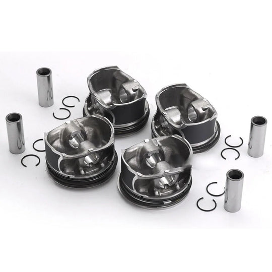 4pc A2700302017 A2700300024 Pistons & Rings Set STD Compatible with Mercedes-Benz W176 C117 X156 M270.920 2.0L L4 Turbocharged-BeeSpareParts
