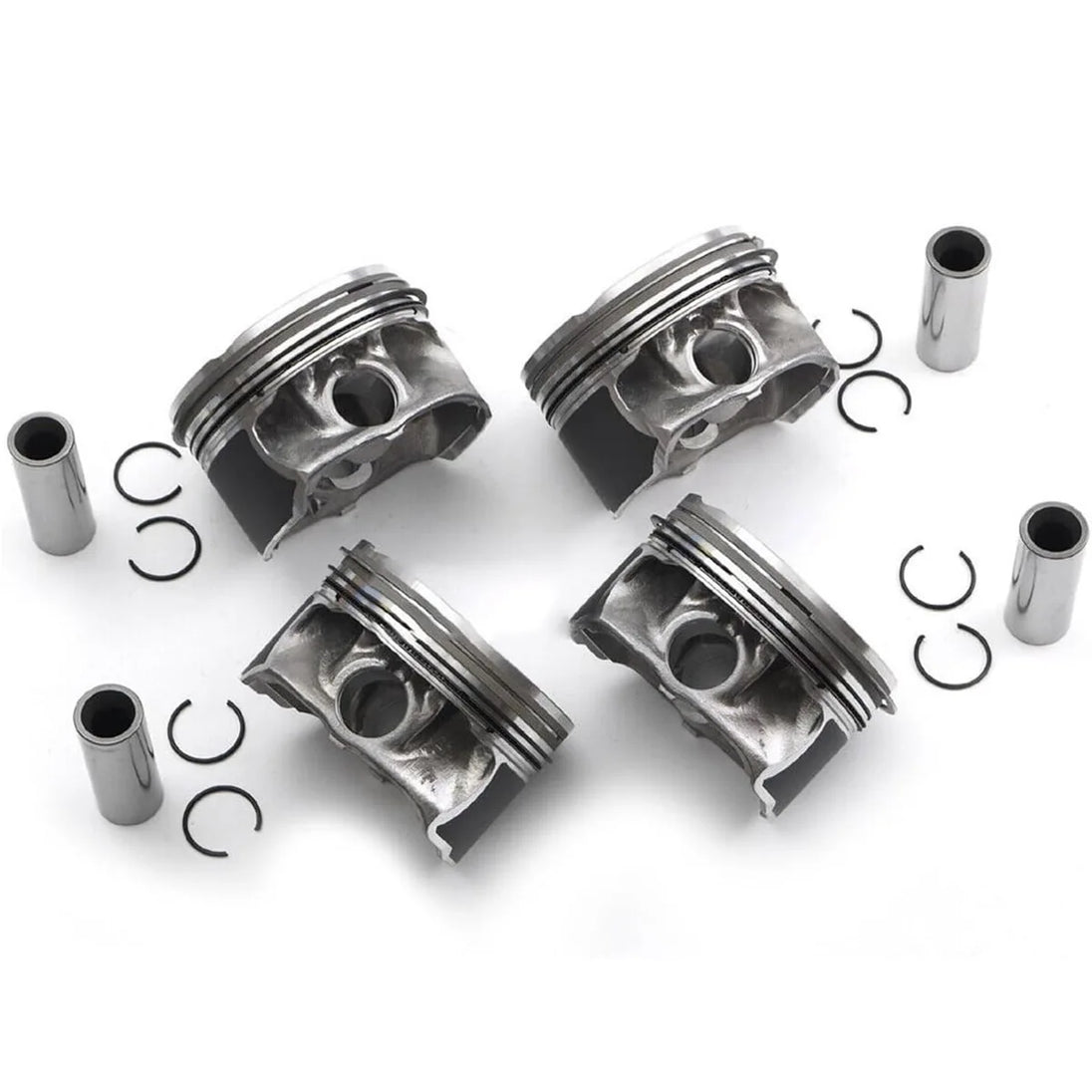 4pc A2700302017 A2700300024 Pistons & Rings Set STD Compatible with Mercedes-Benz W176 C117 X156 M270.920 2.0L L4 Turbocharged-BeeSpareParts