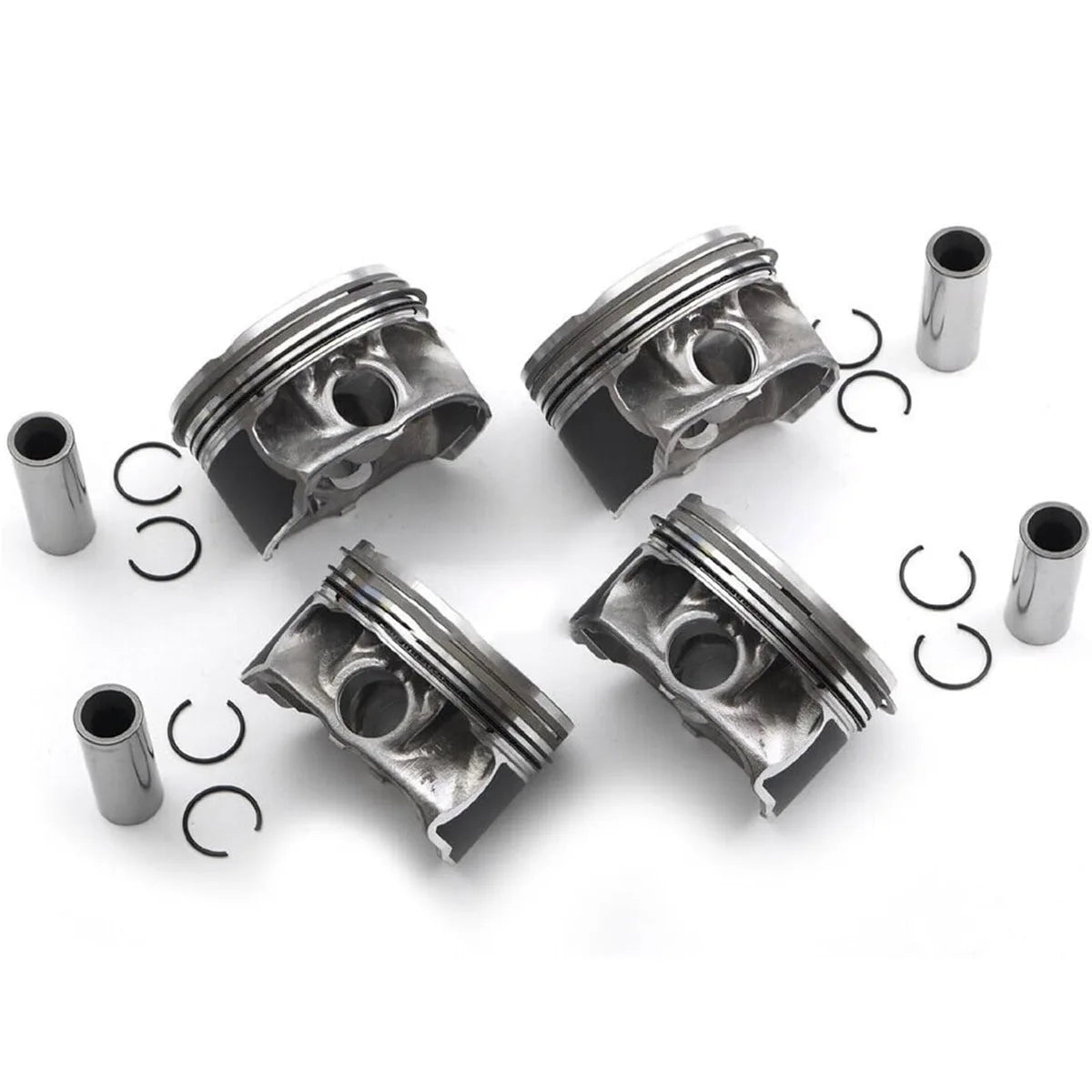 4pc A2700302017 A2700300024 Pistons & Rings Set STD Compatible with Mercedes-Benz W176 C117 X156 M270.920 2.0L L4 Turbocharged-BeeSpareParts
