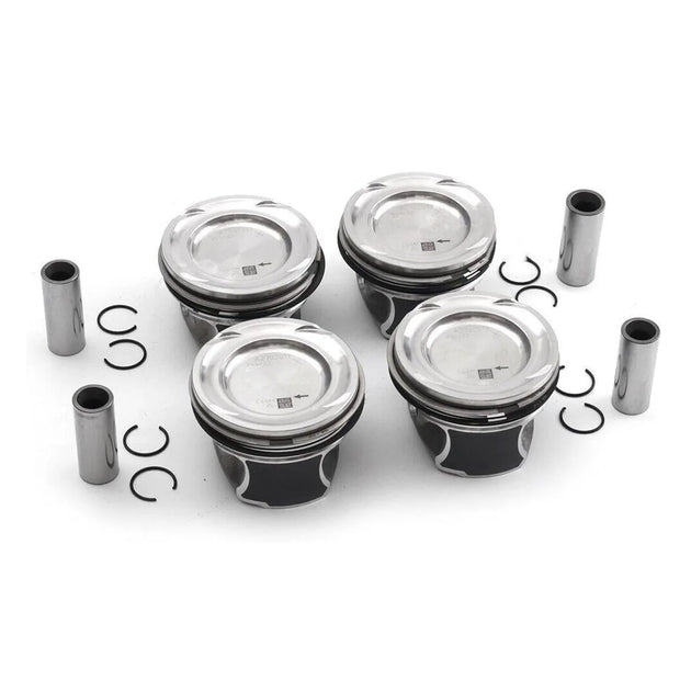 4pc A2700302017 A2700300024 Pistons & Rings Set STD Compatible with Mercedes-Benz W176 C117 X156 M270.920 2.0L L4 Turbocharged-BeeSpareParts