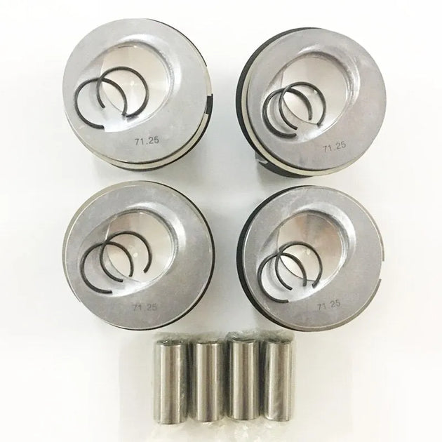 4PCS 03F107065A 03F107065D 03F107065F 03F107065G Engine Piston for Audi VW Golf Skoda Fabia Seat 1.2TSI CBZA CBZB 71.5MM +0.25MM-BeeSpareParts