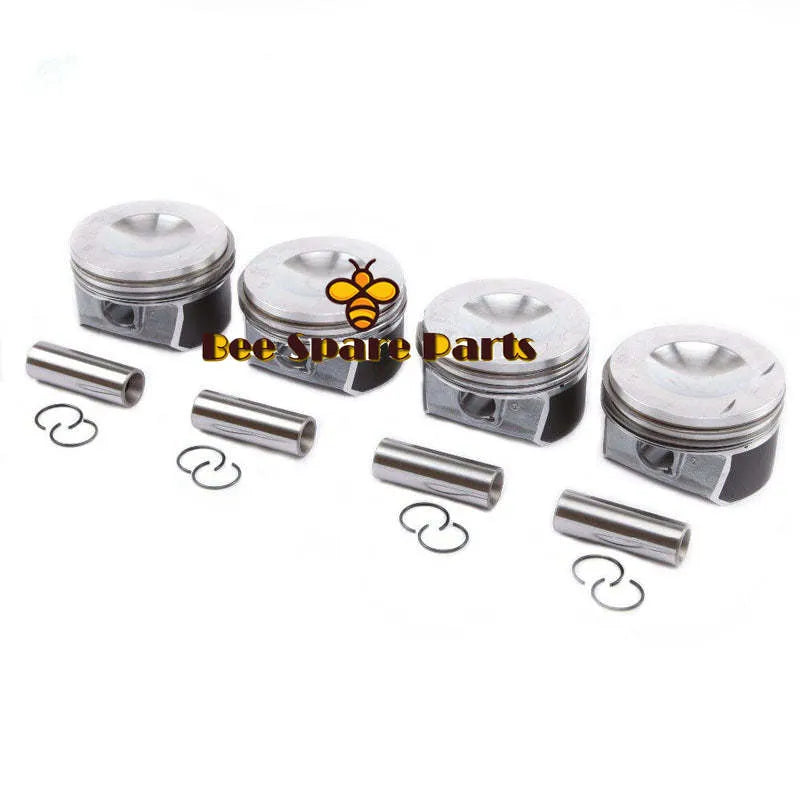 4pcs 06D 107 066 AA 20MM Piston & Ring Set For Audi A3 A4 A6 TT S4 S6 TTS Coupe VW Golf GTI Passat Jetta GLI Skoda Octavia 2.0 RS-BeeSpareParts
