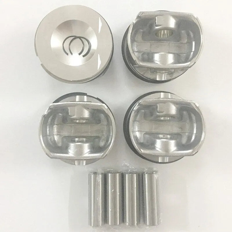 4PCS 06D107066AA 06D107066AB 06D107066C 82L143 Engine Piston for Audi A3 A4 C6 2.0T VW Golf Passat B6 BWA BWE BPY BPJ 20MM Pin-BeeSpareParts