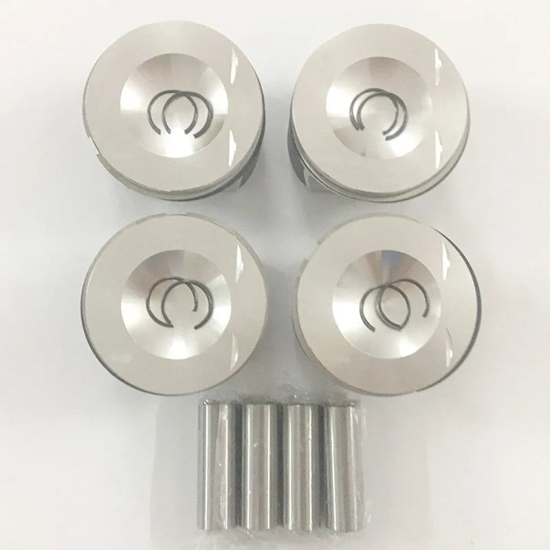 4PCS 06D107066AA 06D107066AB 06D107066C 82L143 Engine Piston for Audi A3 A4 C6 2.0T VW Golf Passat B6 BWA BWE BPY BPJ 20MM Pin-BeeSpareParts