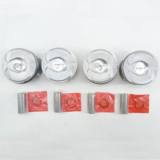 4PCS 11257540609 11257566019 0628.S1 Piston for Mini Cooper R55 R56 R57 N14 N14B16A Citroen Peugeot 1.6 16V 5FX EP6DT 5FV EP6CDT-BeeSpareParts