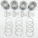 4PCS 87-436700-00 LR022444 0628.W8 Piston for Land Rover Jaguar Peugeot Citroen Ford 2.2 Diesel 224DT KNBA KNBB KNWA 4HL DW12C-BeeSpareParts