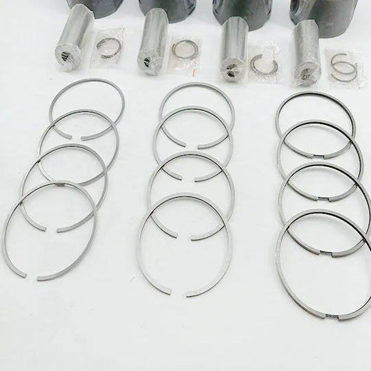 4PCS 87-436700-00 LR022444 0628.W8 Piston for Land Rover Jaguar Peugeot Citroen Ford 2.2 Diesel 224DT KNBA KNBB KNWA 4HL DW12C-Replacement Aftermarket Parts