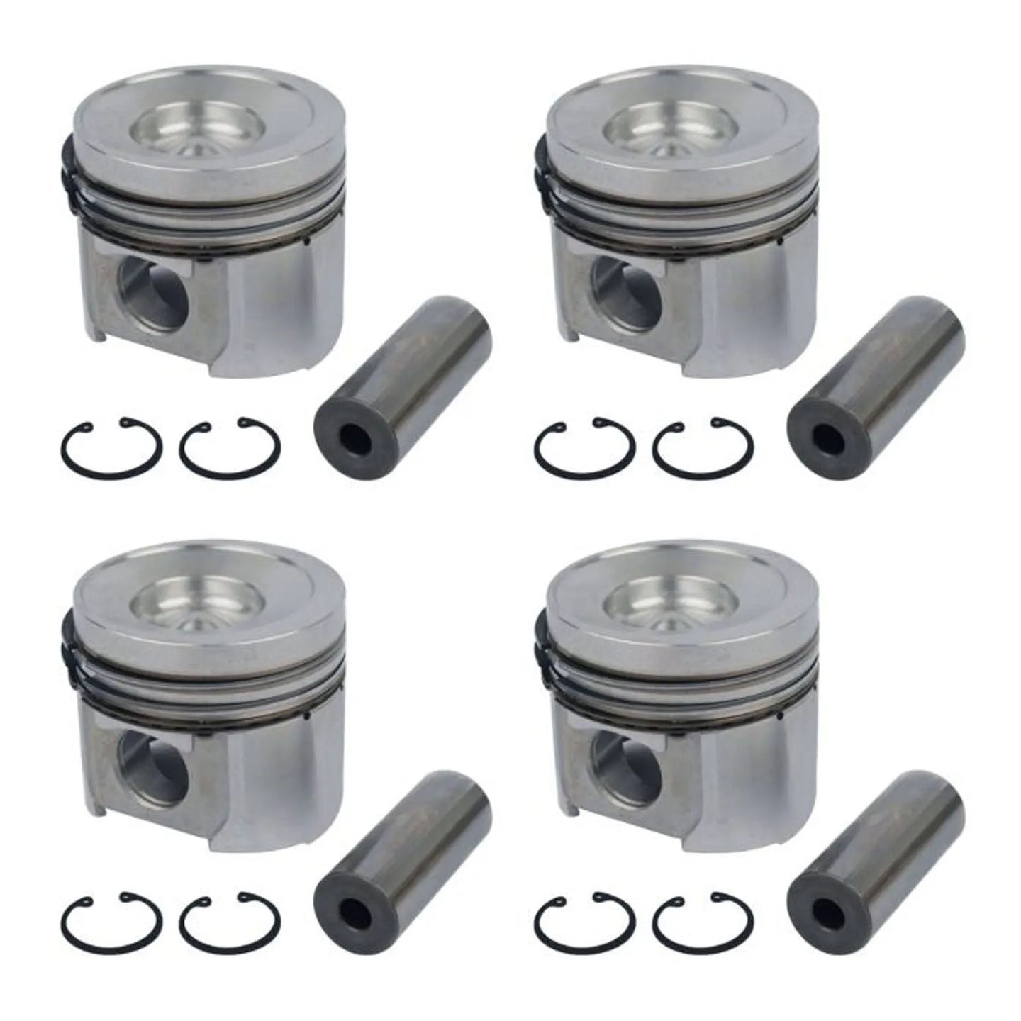 4pcs Piston Kit 4955416 for Cummins B3.3 QSB3.3 Engine-Piston Kit-BeeSpareParts