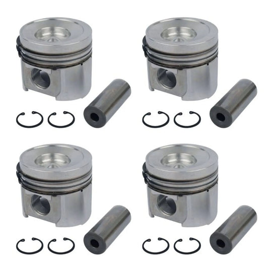 4pcs Piston Kit 4955416 for Cummins B3.3 QSB3.3 Engine-Piston Kit-BeeSpareParts