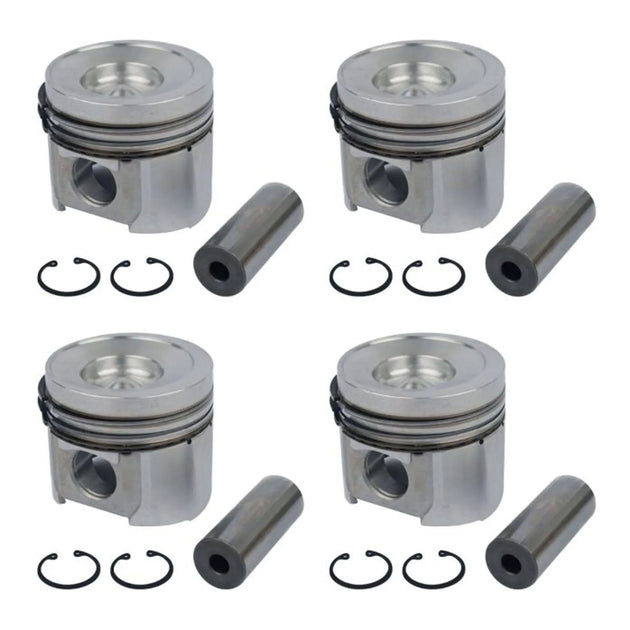 4pcs Piston Kit 4955416 for Cummins B3.3 QSB3.3 Engine-Piston Kit-BeeSpareParts