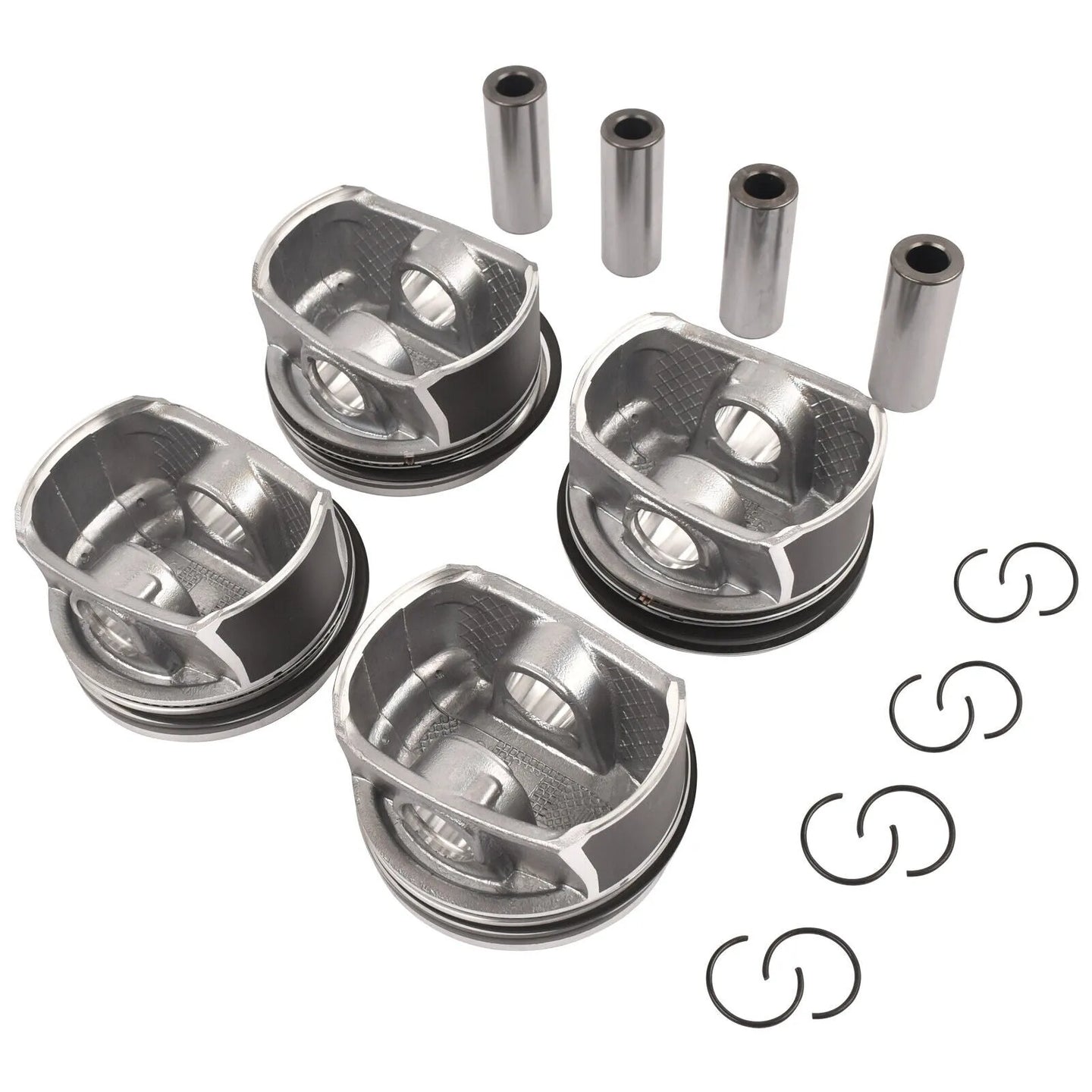 4pcs Pistons Kit For VW Jetta Golf Beetle Tiguan 1.4 TSI 03C107065AQ 03C107065BF-BeeSpareParts