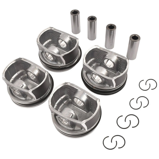 4pcs Pistons Kit For VW Jetta Golf Beetle Tiguan 1.4 TSI 03C107065AQ 03C107065BF-BeeSpareParts