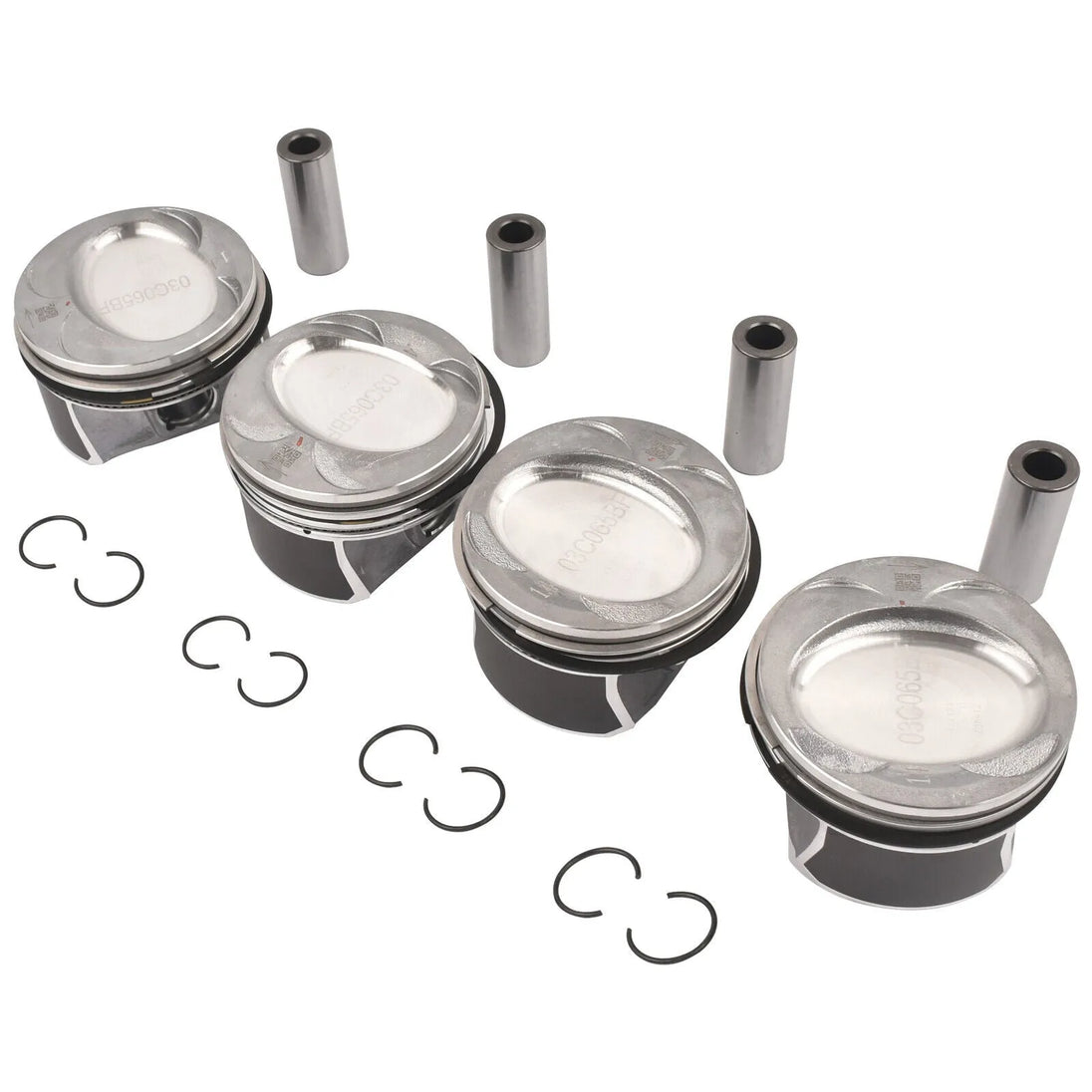 4pcs Pistons Kit For VW Jetta Golf Beetle Tiguan 1.4 TSI 03C107065AQ 03C107065BF-BeeSpareParts