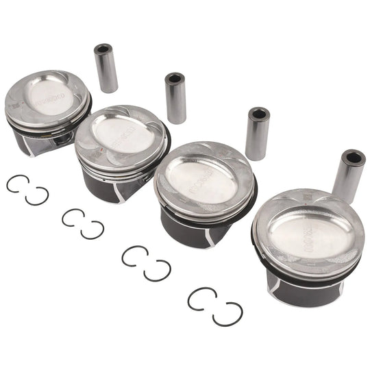 4pcs Pistons Kit For VW Jetta Golf Beetle Tiguan 1.4 TSI 03C107065AQ 03C107065BF-BeeSpareParts