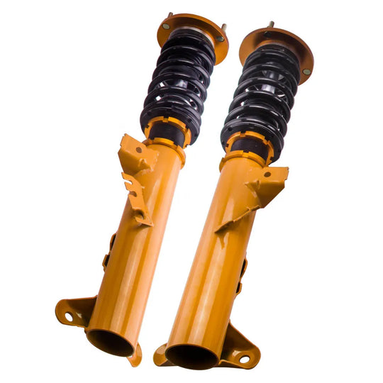 4pcs Coilover Suspension Damper Spring Front Rear Absorber 24 Way Damper Height Adjustable Coilover for BMW E36 Series 1991-1999-BeeSpareParts