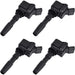 4PCS Ignition Coil Spark Plug For Audi A1 A3 VW Golf Jetta Polo EA211 1.4T 1.6-BeeSpareParts