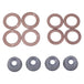 4PCS Injector Seal Kit With Heat Shield 19077-53650 Compatible for Kubota Engine D722 D905 D1005 D1105 V1505 V3300 V3600-Replacement Aftermarket Parts