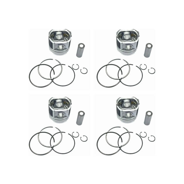 4PCS Machinery Part Piston 6207-31-2141 For Excavator PC200-5 Engine S6D95-BeeSpareParts