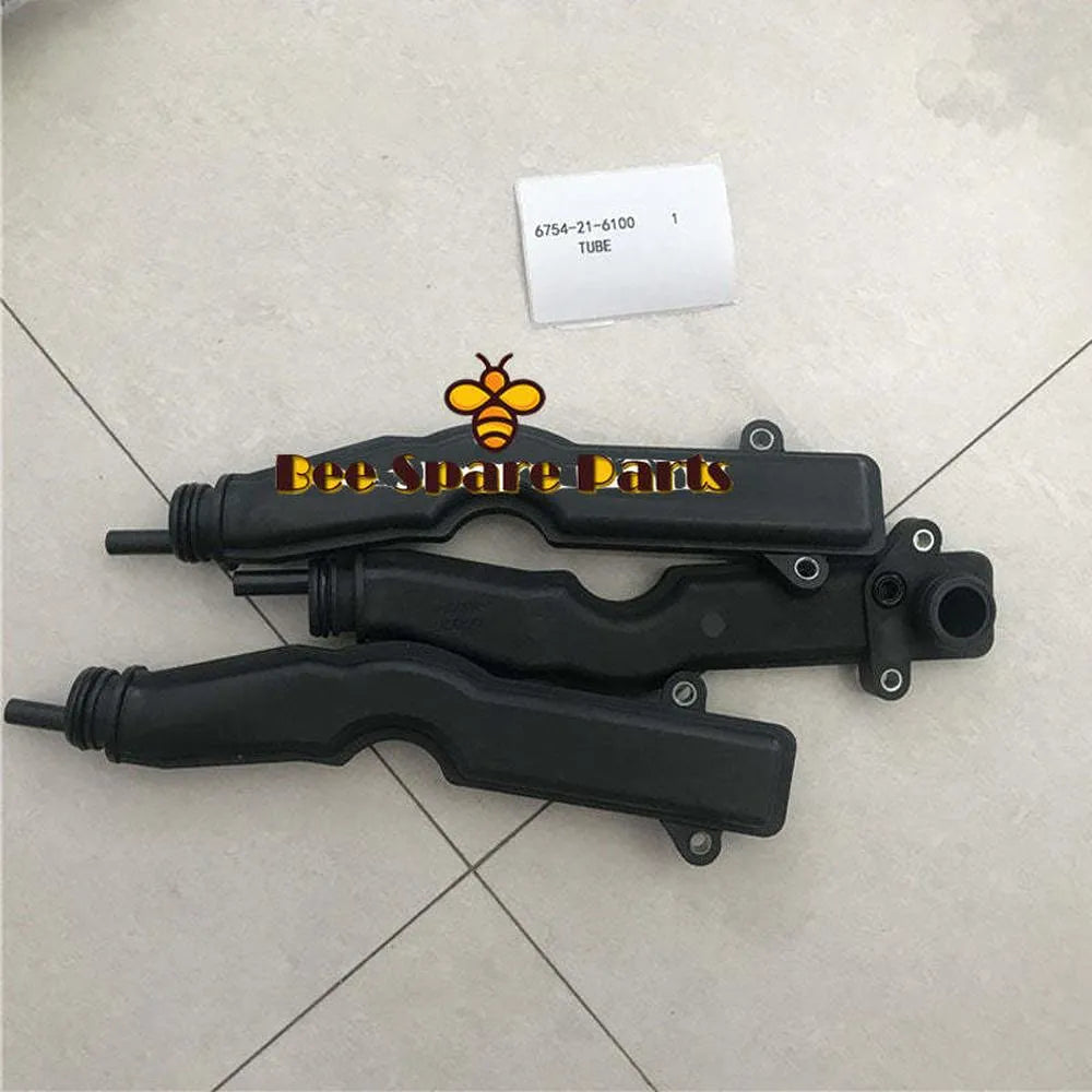 4pcs PC200-8 Exhaust Pipe 6754-21-6100 3971371 PC200-8 Crankshaft Breather Tube 3971371 6754-21-6100-BeeSpareParts