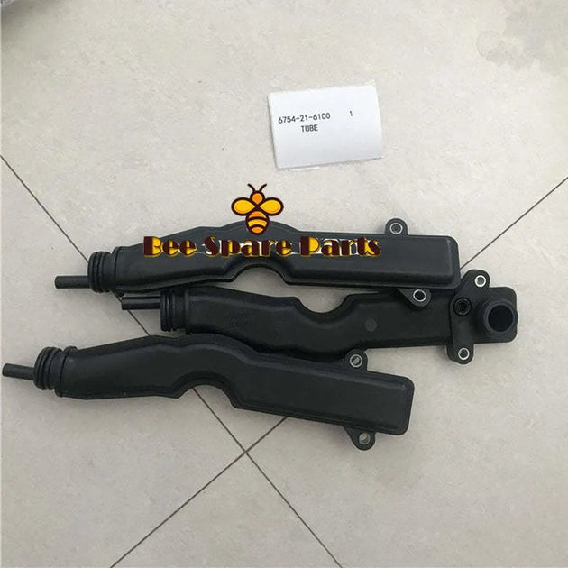 4pcs PC200-8 Exhaust Pipe 6754-21-6100 3971371 PC200-8 Crankshaft Breather Tube 3971371 6754-21-6100-BeeSpareParts