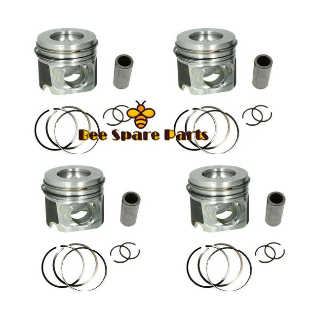 4pcs PISTON 11257810825 11 25 7 810 825 FOR BMW X1 X3 E84 F25 F10 E60 MINI R56 R60 R61 N47D20A N47D20C DIESEL 2.0 STD 0.50 OVERSIZE-BeeSpareParts
