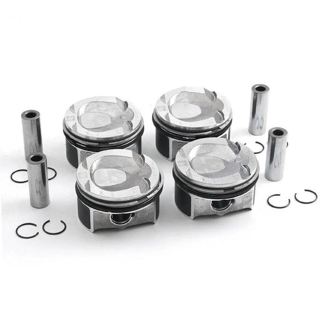 4PCS PISTON A2710305117 2710305117 A271 030 51 17 FOR MERCEDES BENZ C180 CGI E200 CGI W204 W212 C204 C207 A207 M271.820-BeeSpareParts