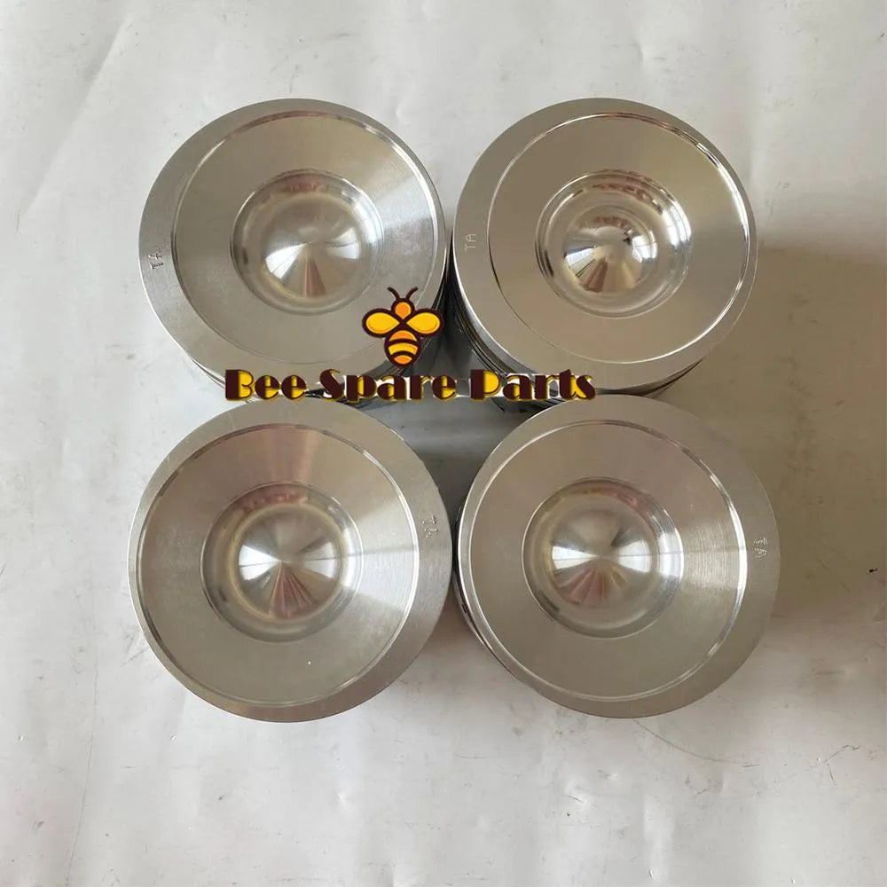 4PCS Piston Kits 6271-31-2110 For Komatsu PC130-8 Excavators With B3.3 Engine-BeeSpareParts