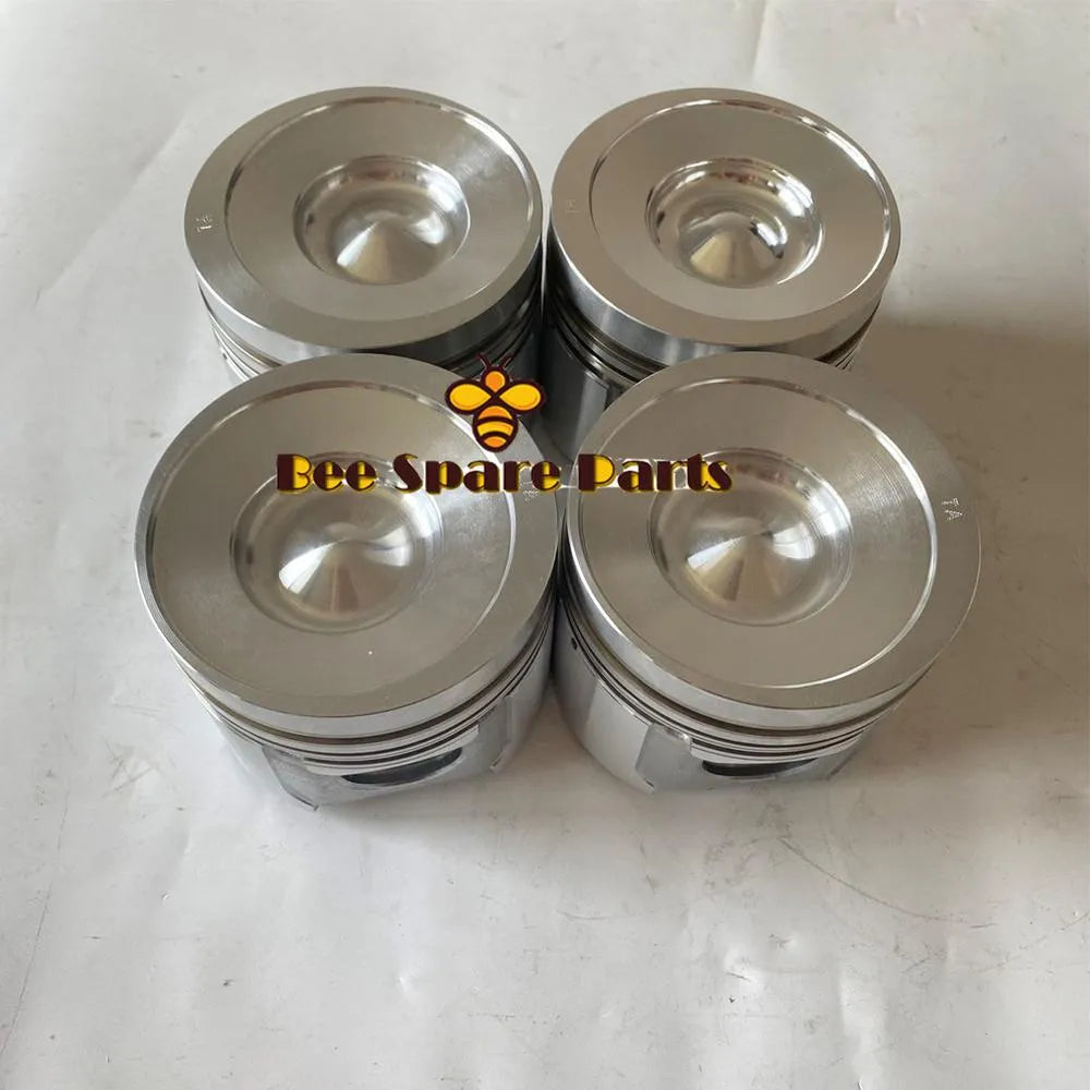 4PCS Piston Kits 6271-31-2110 For Komatsu PC130-8 Excavators With B3.3 Engine-BeeSpareParts
