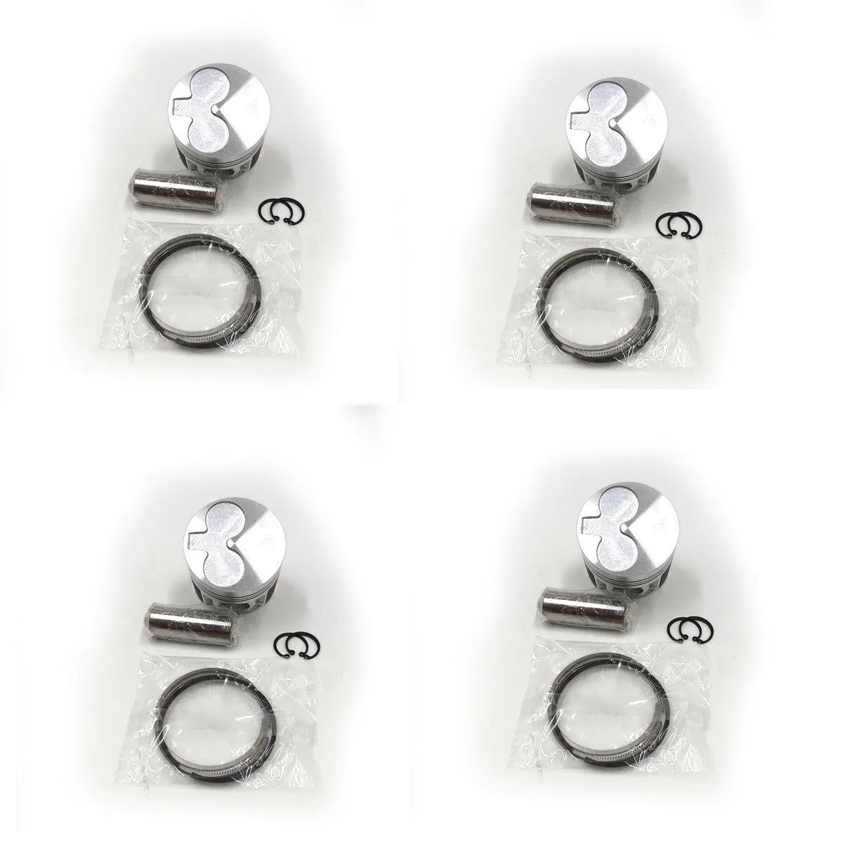 4pcs Piston With Ring 270-6968 STD Fits Caterpillar C2.2T, 3024T, 3024C/T, 216B-Replacement Aftermarket Parts