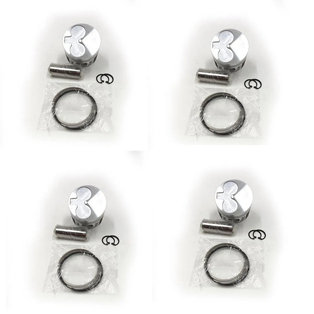 4pcs Piston With Ring 270-6968 STD Fits Caterpillar C2.2T, 3024T, 3024C/T, 216B-Replacement Aftermarket Parts