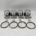 4PCS Piston with Ring Set for Yanmar 4JH4E Engine-BeeSpareParts