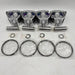 4PCS Piston with Ring Set for Yanmar 4JH4E Engine-BeeSpareParts