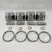 4PCS Piston with Ring Set for Yanmar 4JH4E Engine-BeeSpareParts