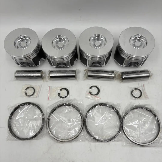 4PCS Piston with Ring Set for Yanmar 4JH4E Engine-BeeSpareParts