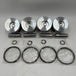 4PCS Piston with Ring Set for Yanmar 4JH4E Engine-BeeSpareParts