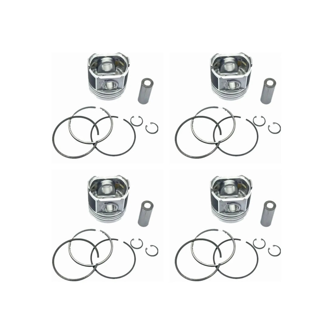 4PCS STD Piston 6206-33-2140 For Komatsu 4D95 Engine-BeeSpareParts