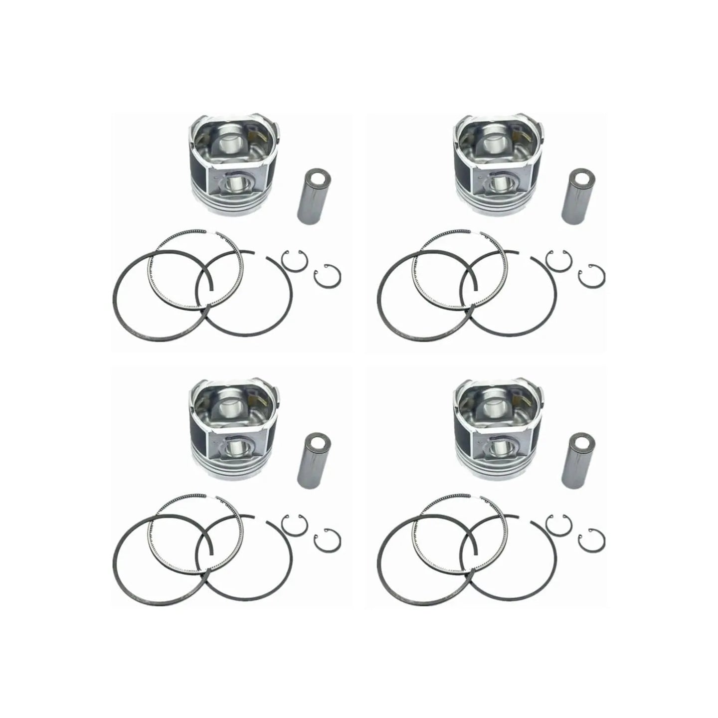 4PCS STD Piston 6206-33-2140 For Komatsu 4D95 Engine-BeeSpareParts