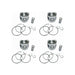 4PCS STD Piston 6206-33-2140 For Komatsu 4D95 Engine-BeeSpareParts