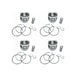 4PCS STD Piston 6206-33-2140 For Komatsu 4D95 Engine-BeeSpareParts