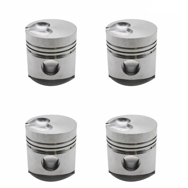 4PCS STD Piston Kit & Ring Set for Komatsu 2D94-2 4D94-2 Engine 6142-32-2110 6142-32-2120-BeeSpareParts