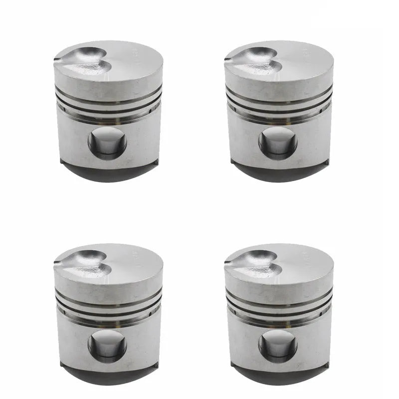 4PCS STD Piston Kit & Ring Set for Komatsu 2D94-2 4D94-2 Engine 6142-32-2110 6142-32-2120-BeeSpareParts