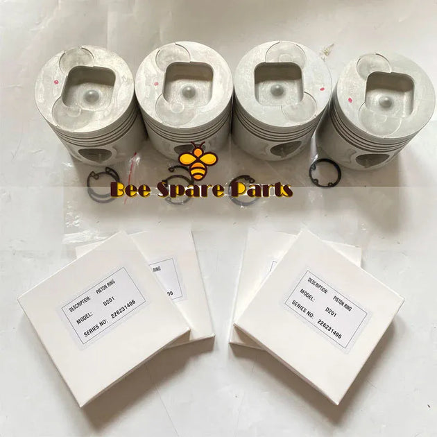 4PCS STD Piston & Ring 11-5900 115900 For Thermo King Isuzu D2.2 D201-Replacement Aftermarket Parts