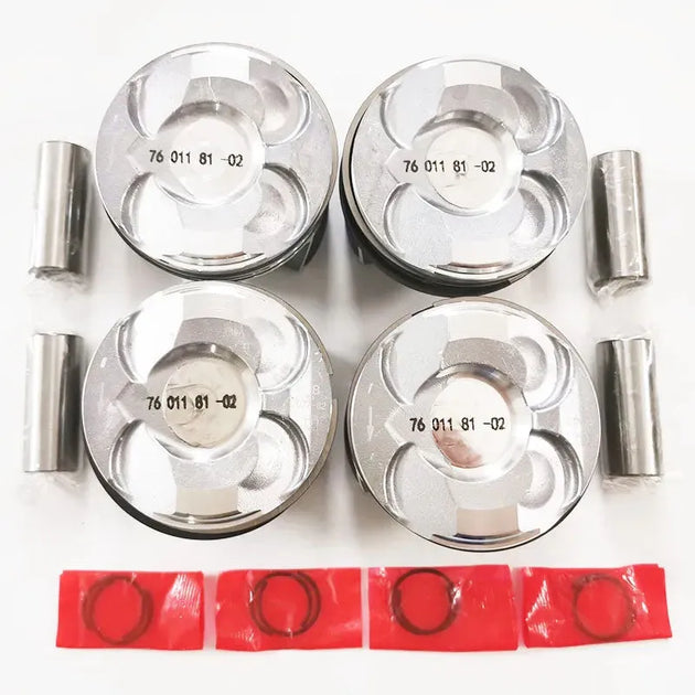 4PCS Stock piston kit piston ring 11257584117 11257601181 0628W4 FOR BMW MINI R55 R56 N13B16A N13B16 N18B16A N18B16 1.6L STD 025 050-BeeSpareParts