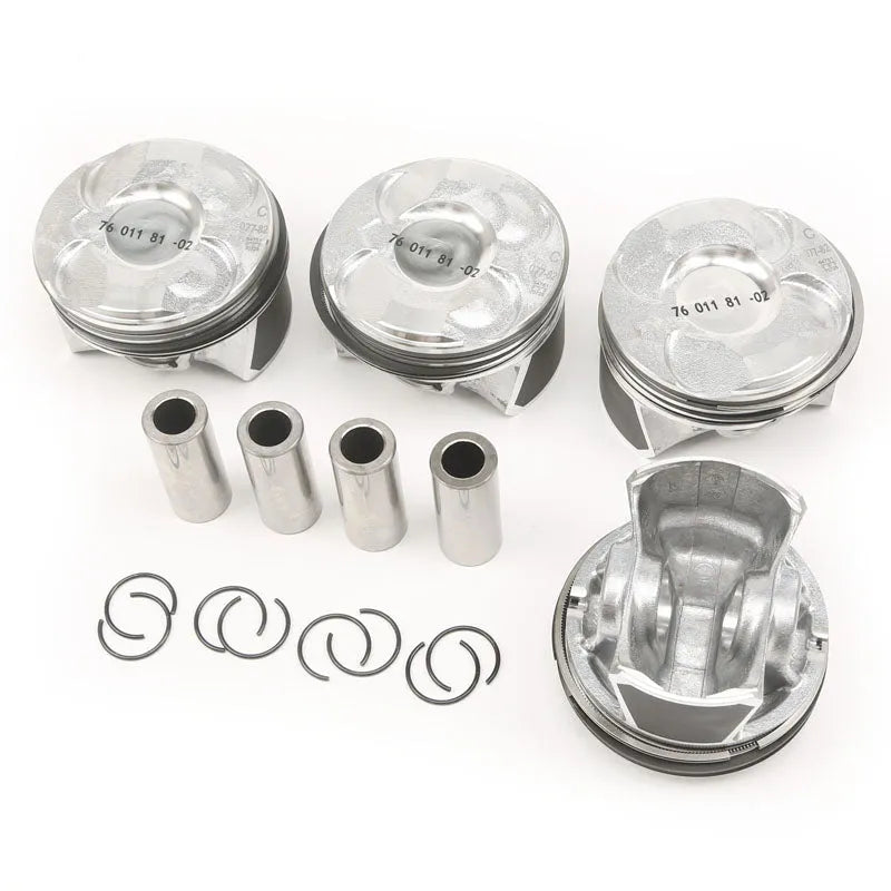 4PCS Stock piston kit piston ring 11257584117 11257601181 0628W4 FOR BMW MINI R55 R56 N13B16A N13B16 N18B16A N18B16 1.6L STD 025 050-BeeSpareParts